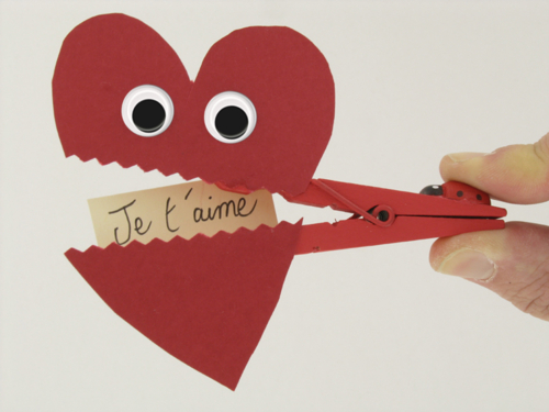 Pince à linge Coeur
